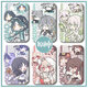 Code Sie Genshin Impact Orito Nasida Wanderer Wendy Student Card Walnut Campus Card Card Card Card Schulkarte Halbe Hals H15657 Tinali [+ weißer kurzer Lanyard] Doppelte