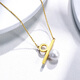 Yuan percentage 18K gold selected Akoya seawater pearl necklace pendant birthday gift for girlfriend 18K gold color 5