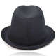 Morning shade hat men's spring and autumn top hat suit material middle-aged and elderly British jazz hat gentleman warm suit fabric (black)