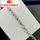 Changcai 5.0 carat aquamarine bracelet for women natural colored gemstone jewelry 925 silver inlaid aquamarine bracelet