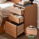 
Original solid wood bedside table narrow side simple bedroom bed small storage cabinet solid wood surface narrow three-pulse bedside table L7027