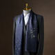 Hangsi Road Su Embroidery Silk Scarf Men's Hualuo High-end Business Scarf Dad's High-end New Year's Birthday Gift Gentleman Lan Yun