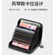 
FXS genuine leather men's multi-card card bag bank card case certificate bag head layer cowhide anti-theft brushing of women's driver's license leather case anti-theft brushing of black [12 card positions + 2 certificate positions]