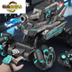 Chuangjingyi chooses water bomb car Xingpo children's remote control car can launch water bombs tank crawler battle toy racing boy hand black blue A style handle remote control / can launch water bombs standard dual power exquisite gift box / 80,000 water bombs /