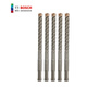 Bosch (BOSCH) four-pit electric hammer 5 series four-edged drill bit round shank impact drill bit can drill reinforced wall concrete round shank 6X100X160MM