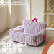 ZEZE cat nest four seasons universal soft velvet cat sofa bed striped pet bed cat nest pet sofa bed orange [large size] buttoned