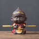 Yuxuan Purple Clay Tea Pet Handmade Monkey King Monkey King Personalized Creativity Can Raise Tea Art Tea Play Car Ornament Monkey King Youran--With Golden Hoop