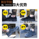 BIUTEE品牌轻奢男鞋新款绝缘劳保鞋透气防砸防刺穿防滑耐酸碱工作鞋男 898卡其 42