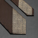 Newfiona men's retro formal wear business tie high-end brown coffee hand-touch wedding groom casual trend college style coffee color wide stripes