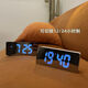 Connect the Yunmao Xiaomi Mi Mijia General Ins Simple LED Luminous Alarm Clock Desktop Mirror Clock Temperature Sleeping Battery 719 Black LED Mirror Clock - Battery + USB Cable