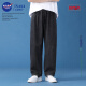NASA GOOD jeans men's four seasons Korean style loose straight men's pants Hong Kong style casual long trousers men's light blue XL