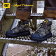 
CAT Carter Martin Boots Working Boots Men and Women's Same Shoes and Boots NC Co-branded Antarctic Adventure Outdoor Anti-Slip Short Khaki Green + Black 42