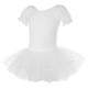 Sansha (Sansha) children's ballet dance clothing TUTU skirt puffy skirt practice skirt short sleeve crotch open performance clothing Pink S
