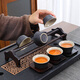 Yunxu Wukong Tea Ceremony Six Gentlemen Set Kung Fu Tea Set Complete Collection of Tea Clips Tea Scrapers Tea Knives Tea Cup Holders Tools Tea Making Accessories Wukong Ancient Silver Tea Ceremony Six Gentlemen Ebony Sandalwood 8 Pieces
