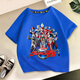 Qiulaitu Ultraman-Kleidung Jungen kurzärmelig T-Shirt New Children's Sommer Ultraman Kleidung mittelgroße Kinderbaumwäsche 1048 Black-Short-Ärmel 140 cm Empfohlenes Gewicht 50-60jin [Jin gleich 0,5 kg]
