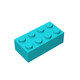 
Feile Lego compatible small particles 45300 domestic full series of scattered parts wedo2.0 construction technology accessories decorative flowers [15279] 1 grass green
