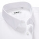 Hengyuanxiang Männer kurzärmeliges Hemd Sommer Pure Cotton DP Iron-Free Business Formale Kee Farbige Arbeit professionelles Arbeites Hemd Pure White MT001-D 40 (170/92A)