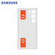 Samsung (SAMSUNG) Galaxy S23 Ultra original mobile phone case, slim wrist strap design, silicone protective case, white