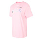 耐克（NIKE）短袖女装2025夏季运动服时尚宽松透气圆领休闲上衣半袖T恤  FJ7714-690粉色 XL