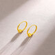 Saturday Fu 5G craft gold earrings for women sparkling gold beads pure gold earrings price A0910235 one pair about 1.27g