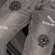 Aignesa grenzüberschreitende neue richtige Version Chrome Hearts Croat Jeans High Street Slim Jeans Schwarz WL9901 m