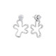 Arsis Riding the Wind and Waves co-branded Fanqi Flower Shadow Earrings Two-Wear Earrings Women's Earrings Fashion Jewelry Gifts for Girlfriends Two-Wear Flower-Shaped Zircon Earrings