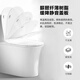 
HUIDA (HUIDA) bathroom jet siphon flush toilet urea formaldehyde fiber cover household water-saving ceramic toilet 6218 direct ship by manufacturer measuring pit distance 300MM pit distance (free installation in coverage area)