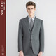 Vicutu Herren -Anzug formale Tragependlerjacke Bräutigam Bester Hochzeitskleid Anzug Dunkelgrau 175/100c