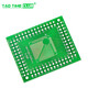 LQFP/FQFP/TQFP 32 44 64 80 100 turn straight plug adapter board 0.5/0.8mm is suitable for