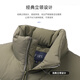 
Shanshan (FIRS) goose down jacket thickened down jacket for men's winter new stand collar business casual warm jacket 719 Khaki L (175)
