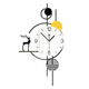 Jiujiuda Watch Living Room Home Wall Clock Creative Fashion 2025 New Simple and Atmospheric Internet celebrity restaurant wall hanging decoration clock WM653 Small [32X58CM]