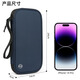 Quan Biyan Passport Storage Bag Large Capacity Anti-theft Brushing Passport Holder Overseas Documents Ticket Card Bag Multi-Function Passport Bag Passport Storage Bag [Elegant Black-Free Halter Rope] Multi-compartment丨Thickened Fabric丨Anti-theft Brushing Anti-Degaussing