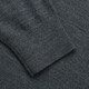 恺米切（CAMICISSIMA）【抗静电】新品保暖男士羊毛衫时尚圆领套头中灰色毛衣 中灰 XS 46