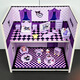 Xinshuo Toys Children's House Player Mini Simulation Kulomi's Furniture Model Small Ornaments Small Objects Mini Food and Play Early Education Melody Full Set of Home + Double-storey Luxury Villa [
