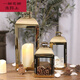 
Candlestick Candlelight Dinner European simple stainless steel light luxury candlestick ornaments golden silver windproof wind light romantic 6629 silver