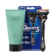 
Gillette Feng Yin Zhishun Shave Manual Shaving Blade Speed ​​5-layer Blade Head Knife Holder Zhishun 1 1 head + Paraso Shaving Cream 150mL