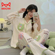 Cat Man (Miiow) Pyjamas en coton pur pour femmes au printemps et à l'automne nouveau pantalon à manches longues cardigan en vrac cariton doux caricatures mignons à la maison 9215 l [recommandée 100-120 Jin [Jin est égal à 0,5 kg]]]