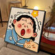 
Meisan (Meian) cute girl digital oil painting DIY hand-filled oil painting cartoon cartoon coloring healing decoration hanging painting RS12342 30*30cm