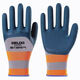 Delixi Electric Tire Gummi-Baustelle Kee-resistente und langlebige Arbeitsschutzhandschuhe für schützende Anti-Rutsch-Atmungsarbeit Spezielle 12 Paare versteckter blauer Schaumverschleiß-resistente Handschuhe