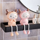 Shuqule home creative decorations, living room small ornaments, handicrafts, cute hanging-legged dolls, bathroom room, bedroom decorations, hanging-legged dolls, cute men and women