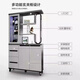Mikeyou light luxury entrance cabinet living room partition cabinet double-sided screen storage rack simple modern foyer solid wood storage storage cabinet 687 models 1.5 meters long