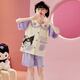 Mannido filles pyjamas d'été coton pur petite fille new enfants vêtements de maison bébé cardigan shorts shorts combinais