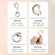 Alloy spring hook button 360 degree rotating lock buckle dance dragon buckle dog leash accessories dog buckle dog rope buckle medium 82 spring buckle + connecting buckle