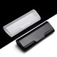 Haojili Matte Kunststoff Transparente Brille Lesebrille Gläser Brillen Box Material Box Ultra -Licht und tragbares C2 - mattschwarz (Deckkraft)
