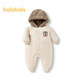 Balabala baby jumpsuit baby down jacket 2023 bodysuit splicing autumn and winter velvet Balabala baby jumpsuit baby down jacket 2023 bodysuit splicing autumn and winter velvet