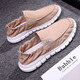 Old Beijing cloth shoes men's casual men's shoes for summer breathable one-foot lazy trendy shoes soft sole lightweight quick-drying cloth shoes 881-Black- 42
