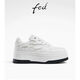 Fed Mall mismos zapatos blancos de suela gruesa Autumn Nuevos zapatos deportivos de cuero R0904-YAB679 Off-White 38