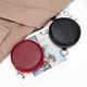 Billetera de monedas de cuero de cuero de Sharelove Bolsa redonda de almacenamiento redonda de mini mini bolsillo de monedas de alumno portátil colgante colgante creativo de vaca negro negro