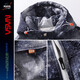 NASA AIME AFFICALEMENT MEN'S MEN'S JENKING Men's Winter Gradient Color Astronaute Duck Down Down Hooded Top Teen Casual Veste 728-Light Gray XL (recommandé 120-130jin [Jin est égal à 0,5 kg]))