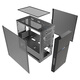 Xianma (SAMA) flat head M1 e-sports version desktop small chassis supports M-ATX motherboard 240 water cooling/non-drilled tempered glass side-transparent/backline/independent power bank/U3
